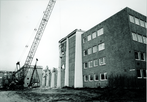 I 1984 ble den første hallen revet for å gi plass til utvidelsene av Elektroavdelingens bygninger – det nåværende ELA komplekset.