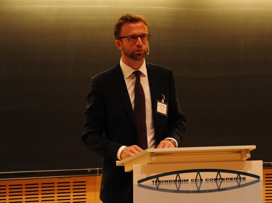 Member of the Norwegian Parliament, Nikolai Astrup, explained how the Norwegian Government works with CCS