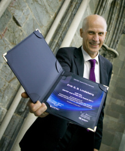 Chief scientist Erik Lindeberg of SINTEF Petroleum Research was awarded the international research prize “The SINTEF and NTNU CCS Award” in 2011 for his pioneering role in research on storing CO2 in geological strata. (Photo: Gry Karin Stimo/SINTEF)