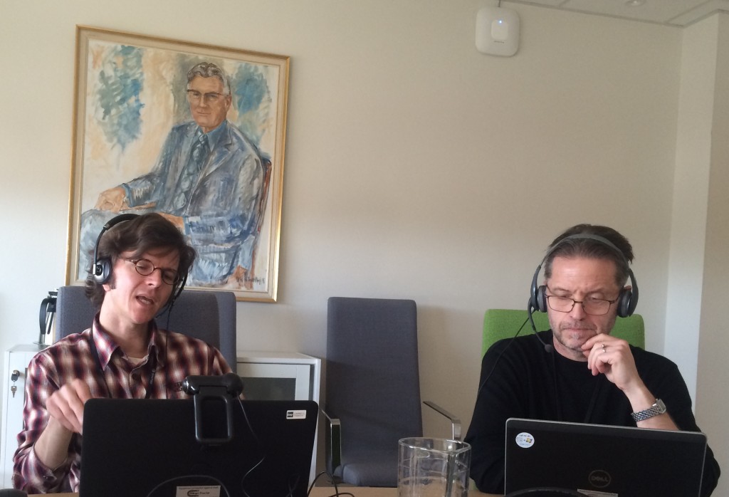 Chief Scientist, Dr. Svend Tollak Munkejord and me during the webinar