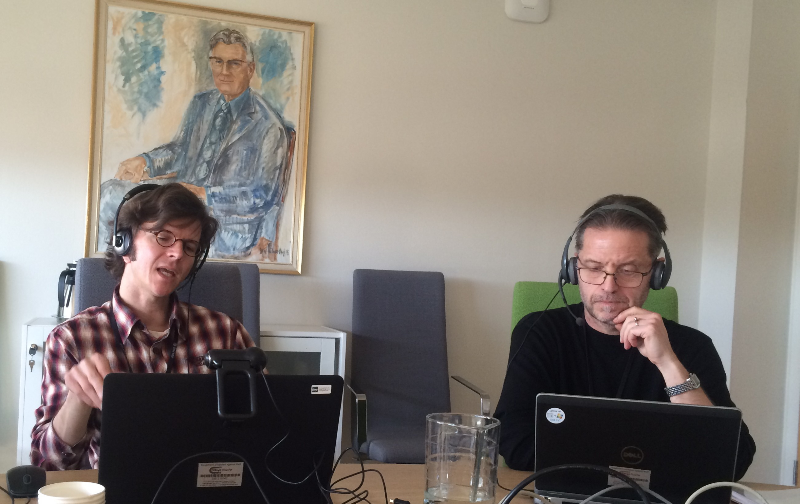 Chief Scientist, Dr. Svend Tollak Munkejord and me during the webinar