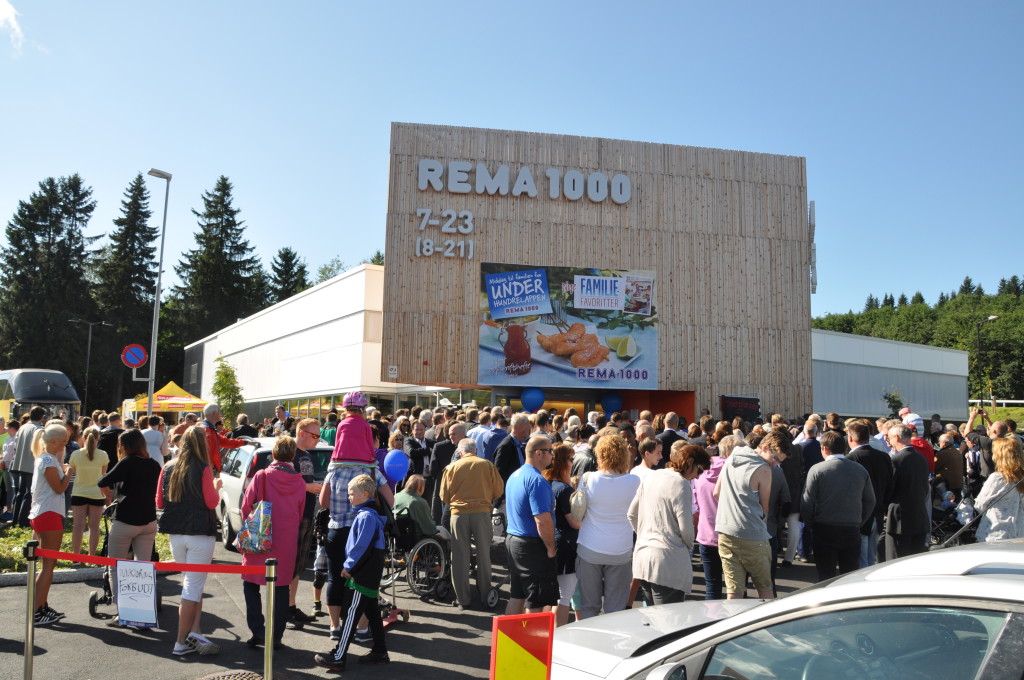 REMA1000 at Kroppanmarka in Trondheim is one of the eco-friendly supermarkets there is