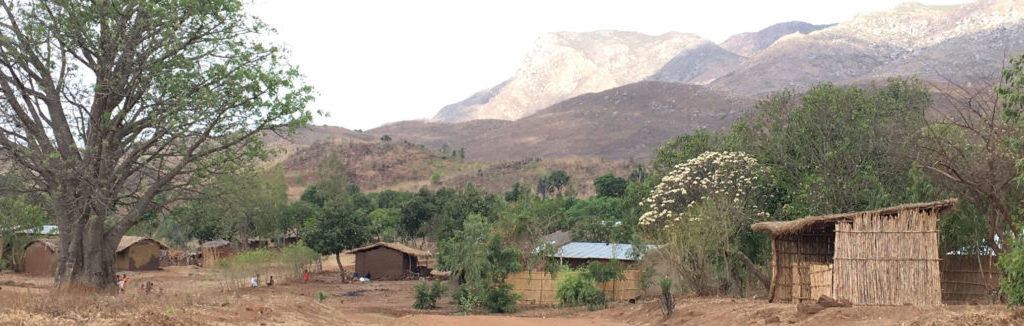 A typically poor rural area in Malawi.