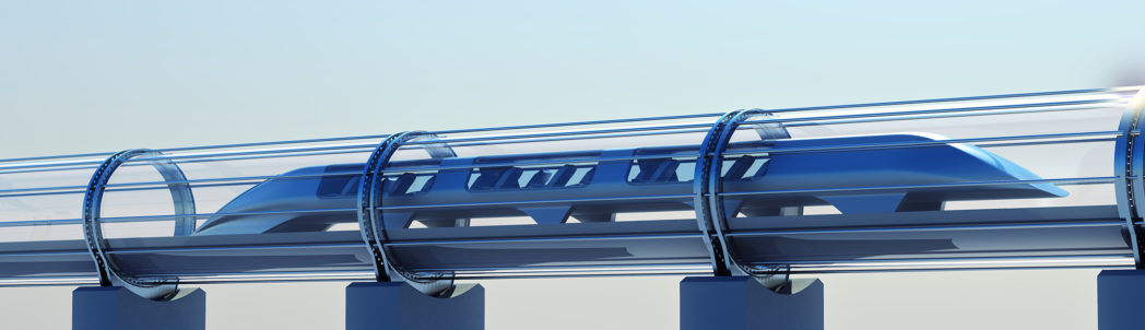 Illustrasjon av hyperloop