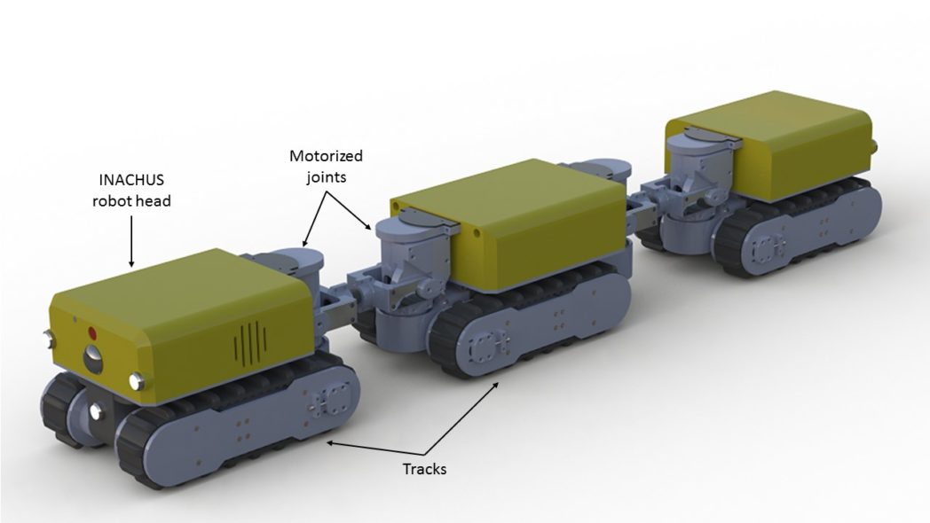 Final design of the INACHUS robot.