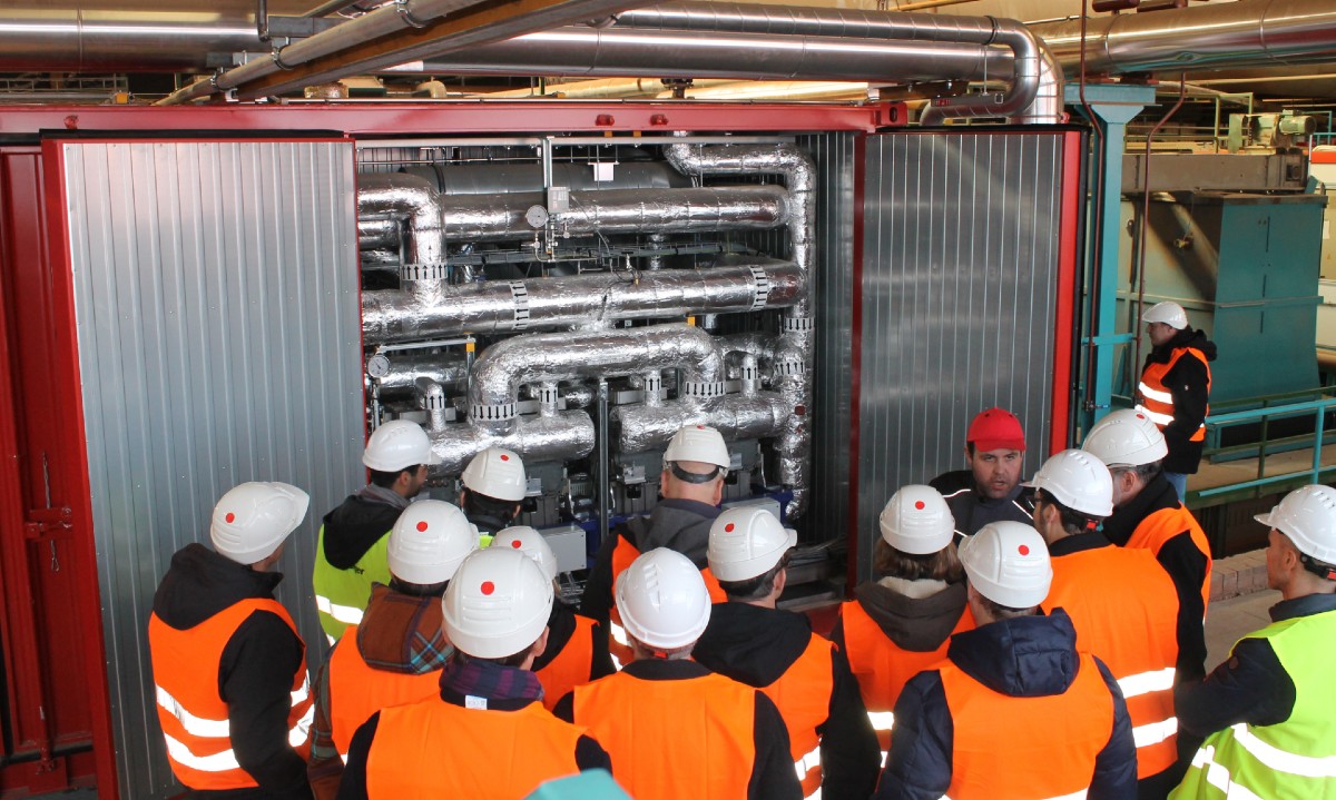 Industrial heat pump at the Wienerberger plant