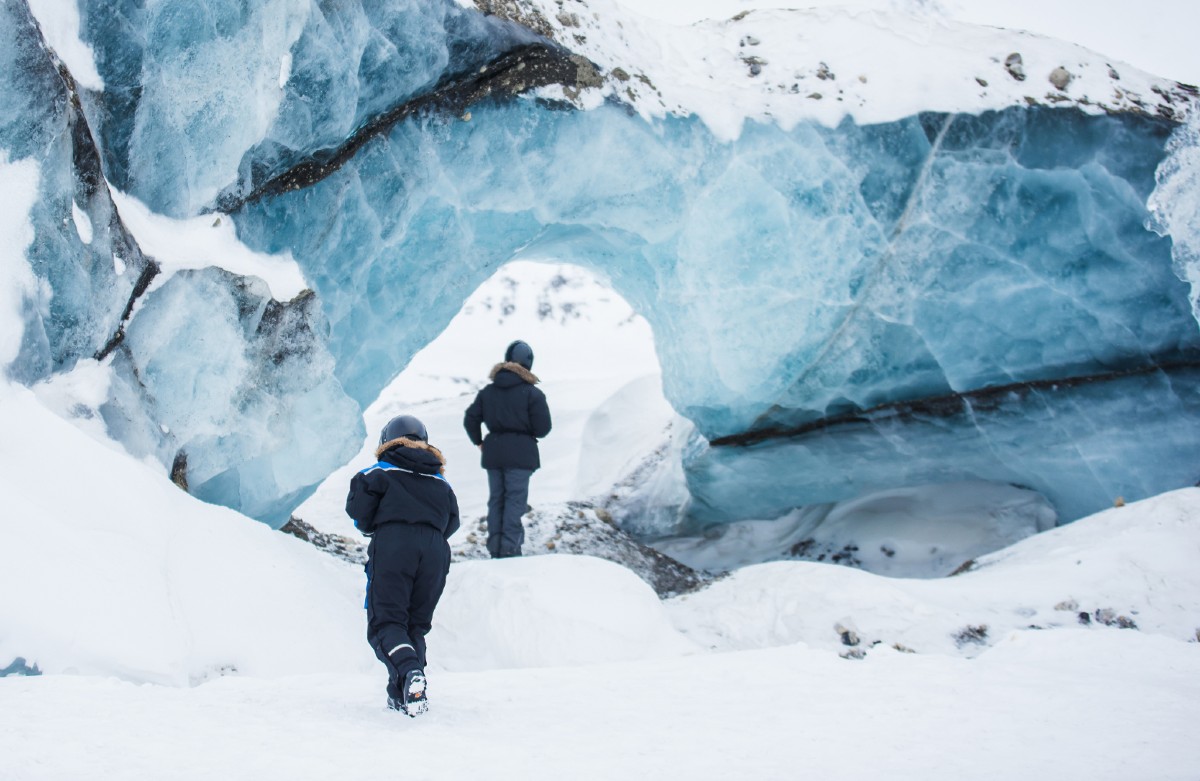 Research scientists working on Svalbard