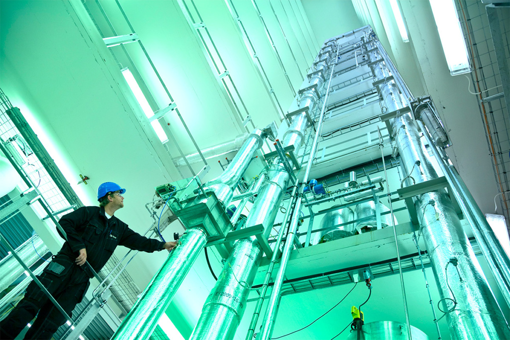 SINTEF carbon capture test rig