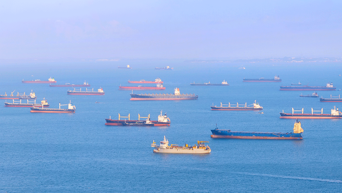 Ships waiting